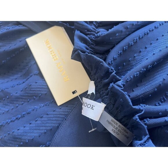 NWT Ramy Brook Navy Blue Willa Maxi Dress XS - Picture 13 of 14